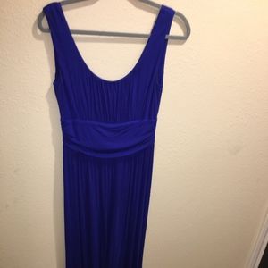 Royal Blue Long Cotton Dress